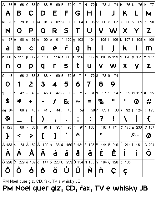 20th Century Font (97308 Bytes)